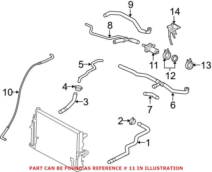 Porsche Engine Auxiliary Water Pump 95510656101